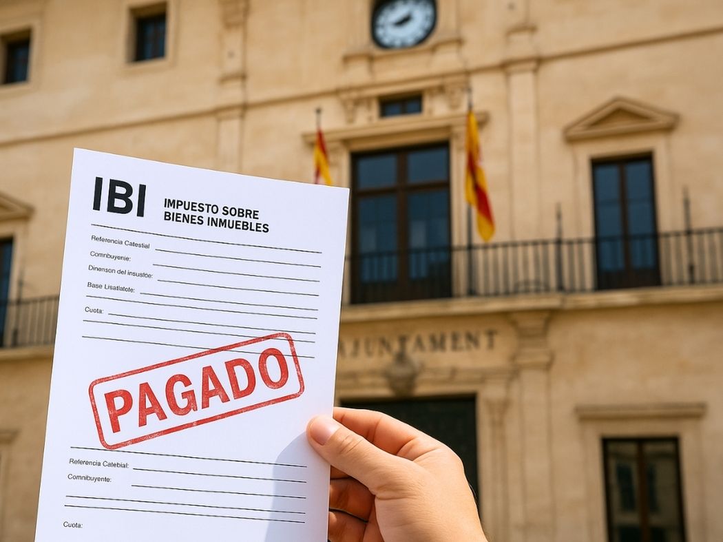 Recibo del IBI pagado frente al ayuntamiento, clave para entender quién paga el IBI en una venta.